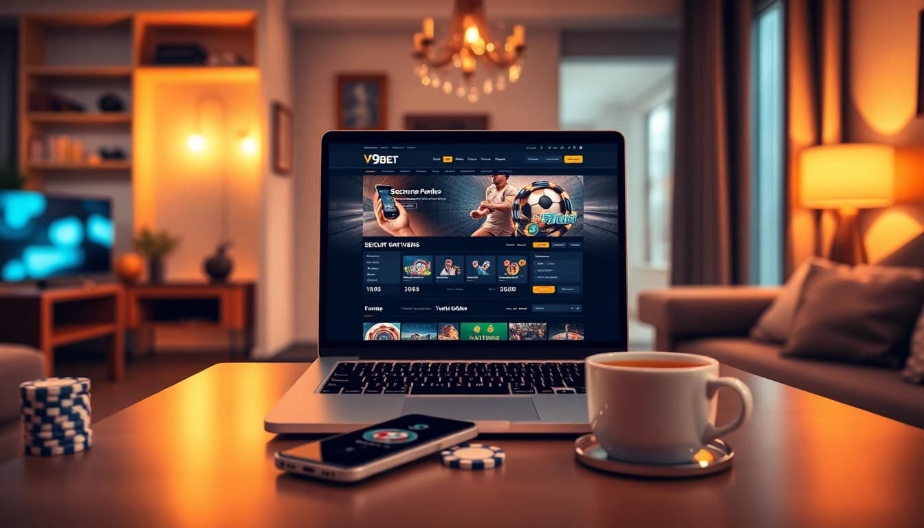 Experience V9bet.ce in a modern online gambling setting with luxury vibes