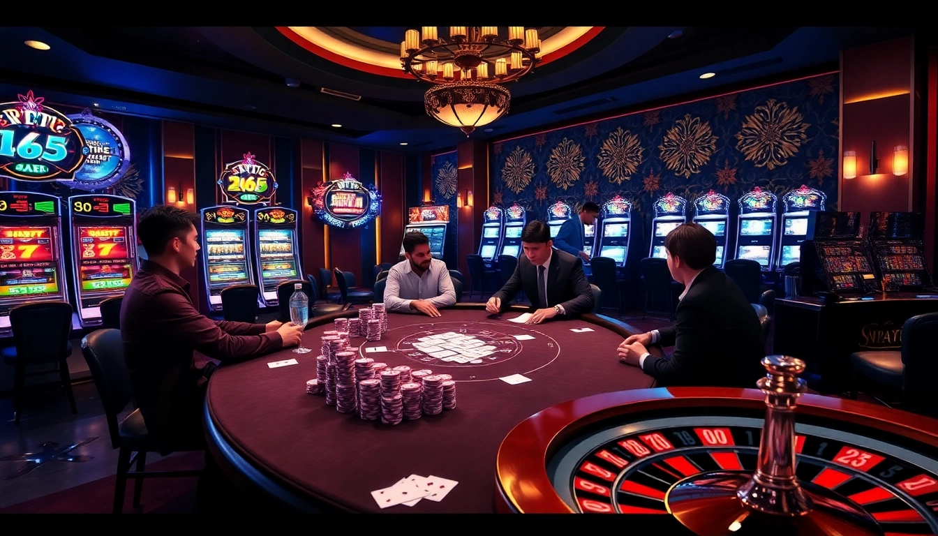 Experience the thrill of high-stakes poker at hm88 link casino with vibrant chips and cards.