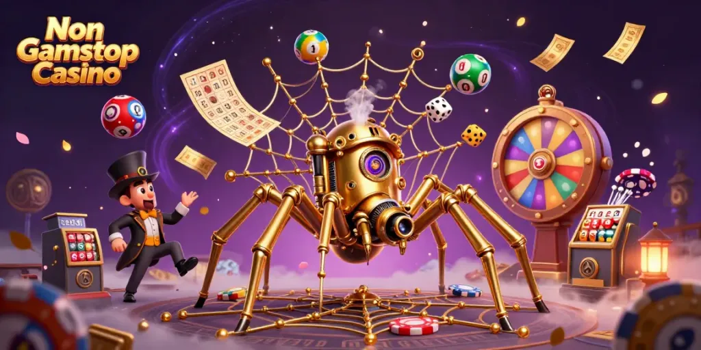 Experience a thrilling Non Gamstop Casino atmosphere with steampunk elements and dynamic games.