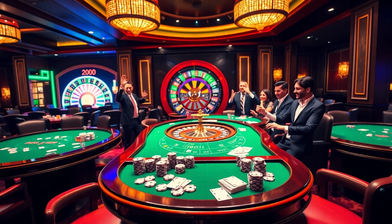 Haywin casino experience featuring high-stakes gambling with poker chips and roulette wheel.