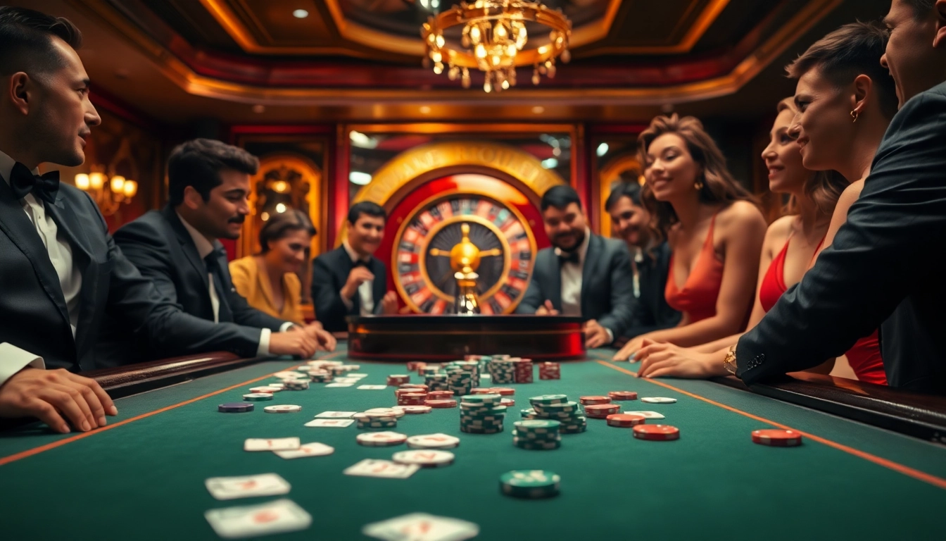 Experience thrilling moments with vaoluoitv truc tiep bong da as gamblers engage in a vibrant casino atmosphere.