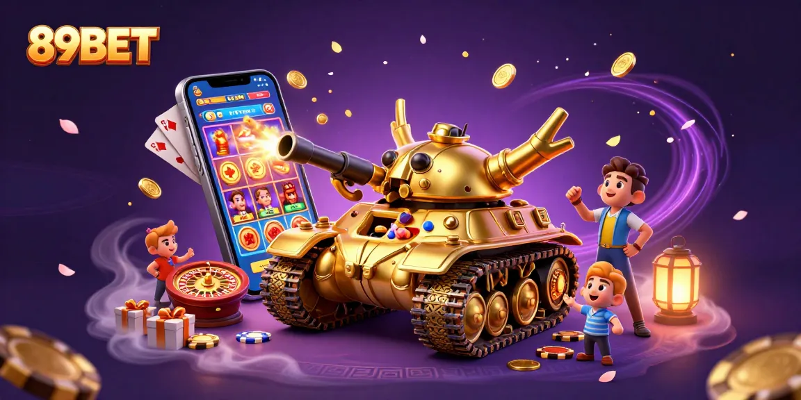 Win big at 89BET with an entertaining 3D casino scene featuring vibrant games and exciting elements.