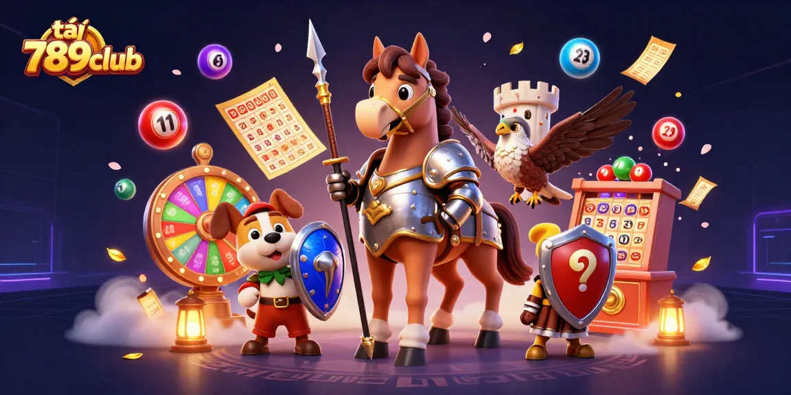 Tải 789club to experience an exciting 3D casino adventure with dynamic lottery elements and vibrant characters.