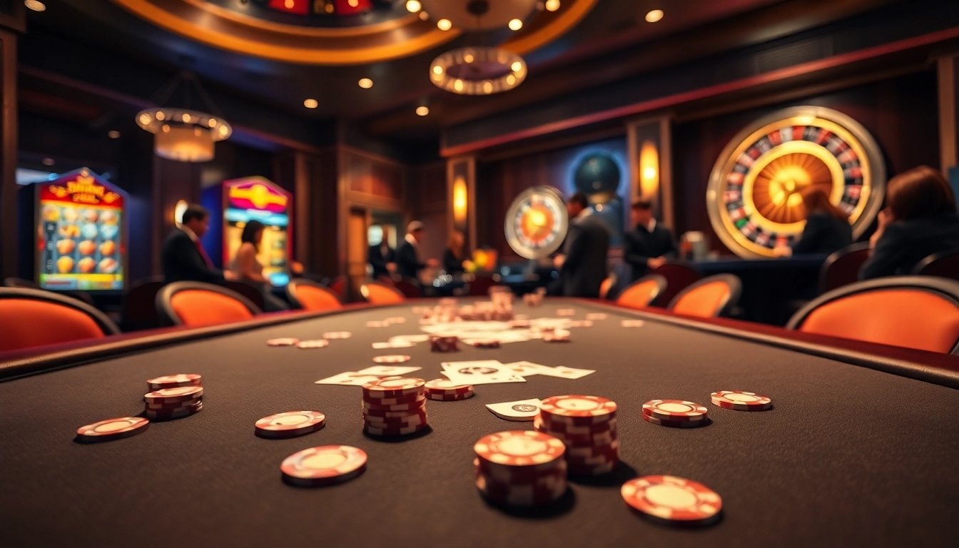Experience thrilling gameplay at tylekeo.bio with vibrant casino elements, poker chips, and a roulette wheel.