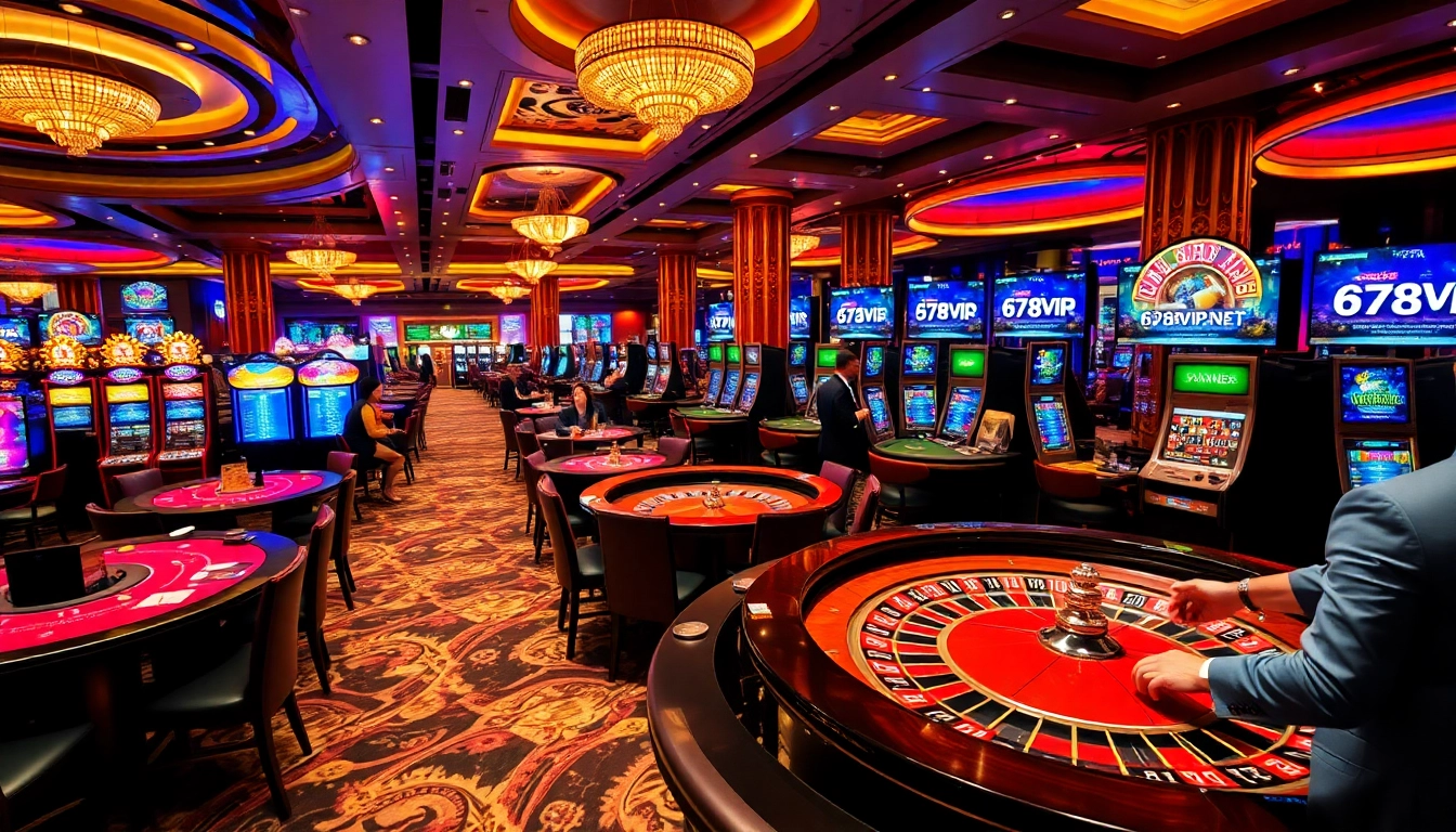 Experience the luxury of gambling at 678VIP NET with exciting casino games and vibrant atmospheres.