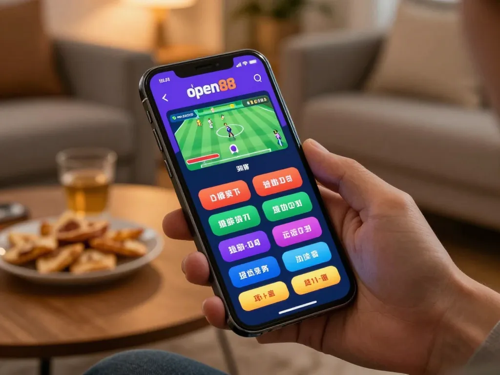 Engaging with open88 for mobile sports betting in a cozy home setting