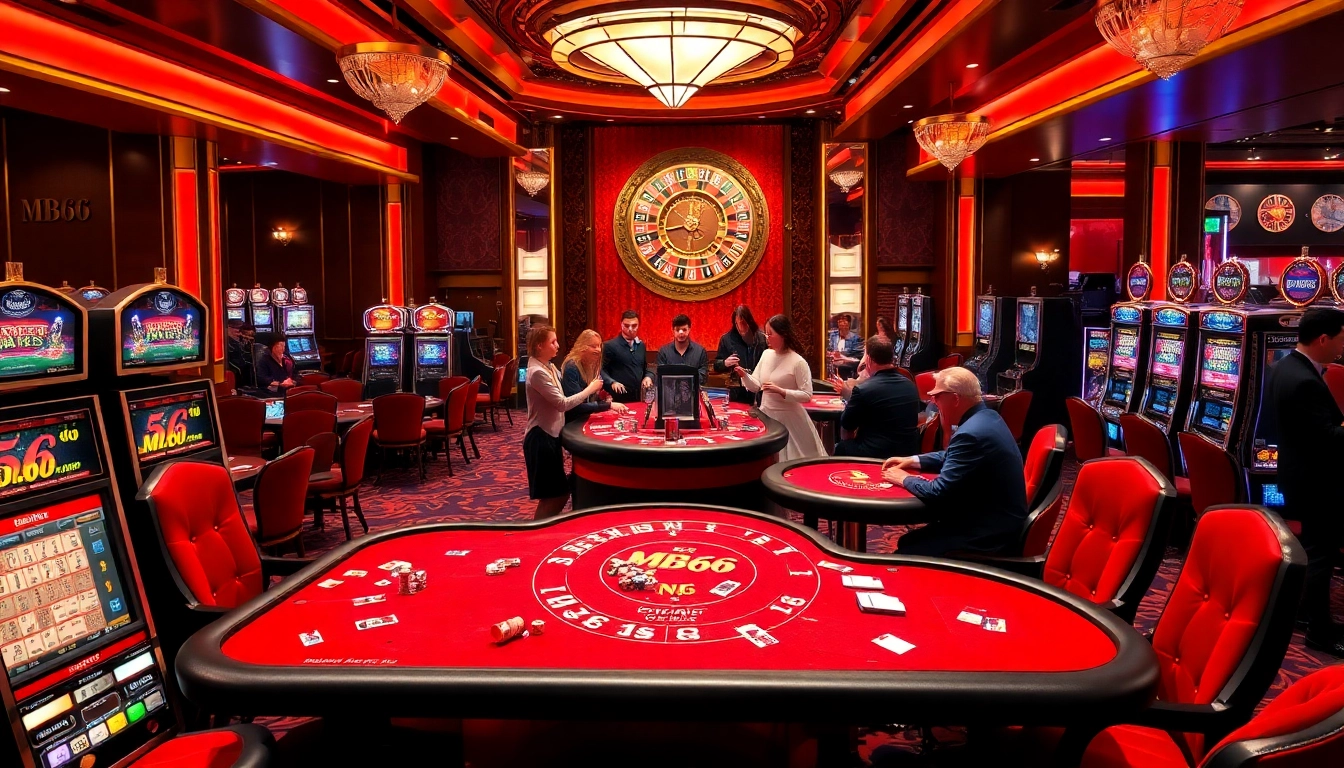 Experience the excitement of MB66 with vibrant casino elements and thrilling gaming action.