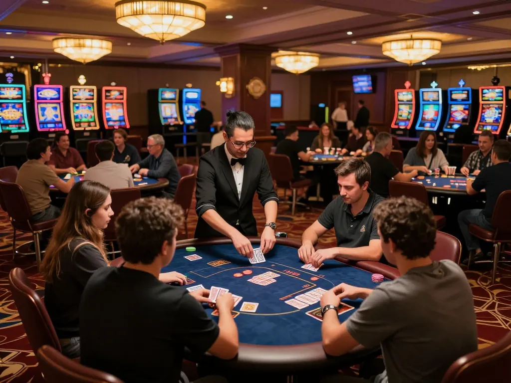 Players engaging in thrilling poker games at https://ee888.sa.com/ casino, showcasing vibrant atmosphere and competitive spirit.