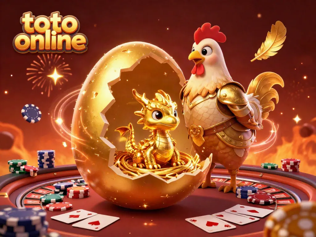 Experience vibrant jackpot thrills with the toto online golden dragon illustration.