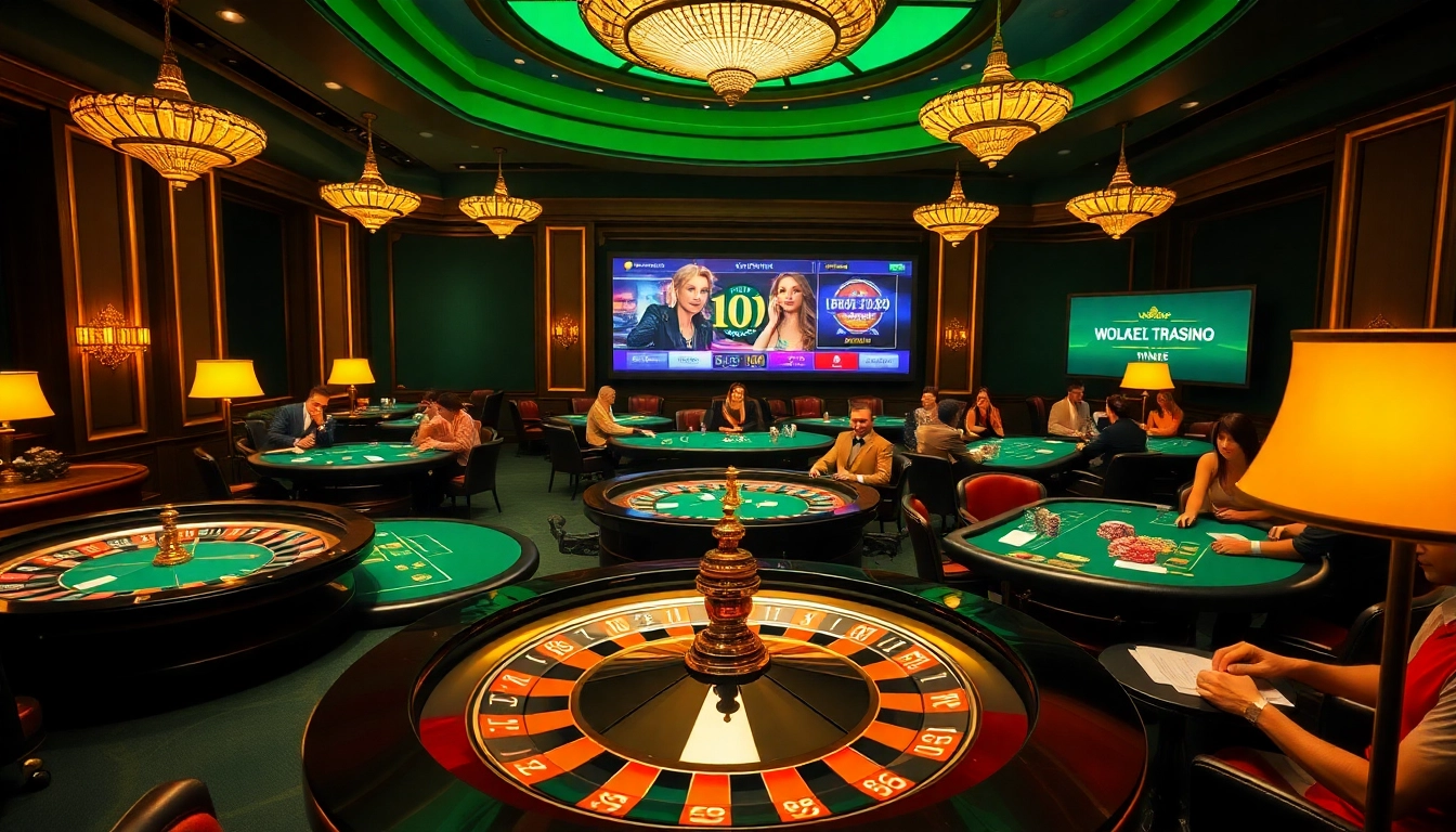 Experience luxury at a trusted casino in Vietnam, showcasing vibrant games and winning moments.