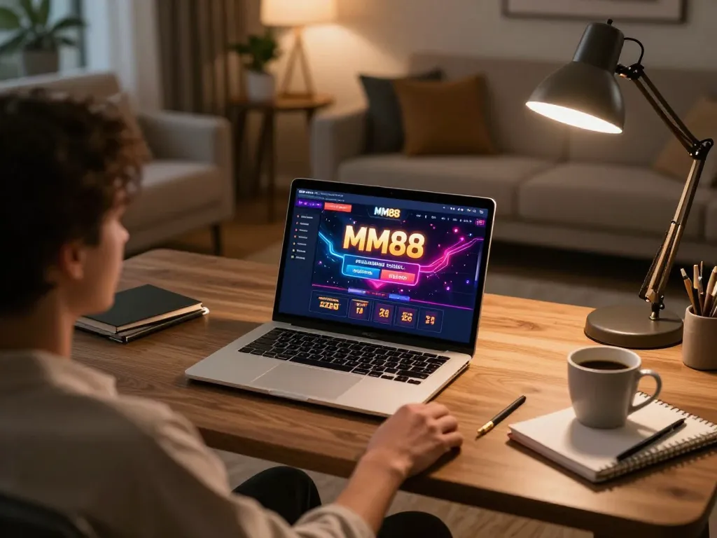 Activate winning strategies on MM88 in a cozy online gaming setup.