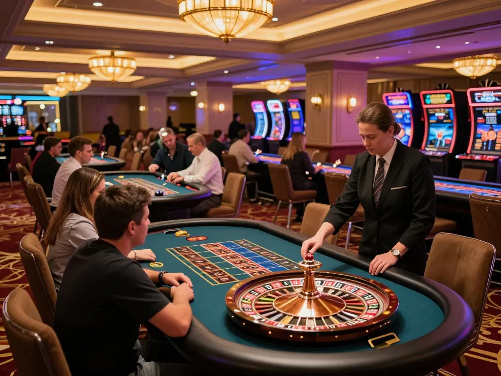 Experience thrilling gameplay at Sin88 roulette tables in a vibrant casino atmosphere.