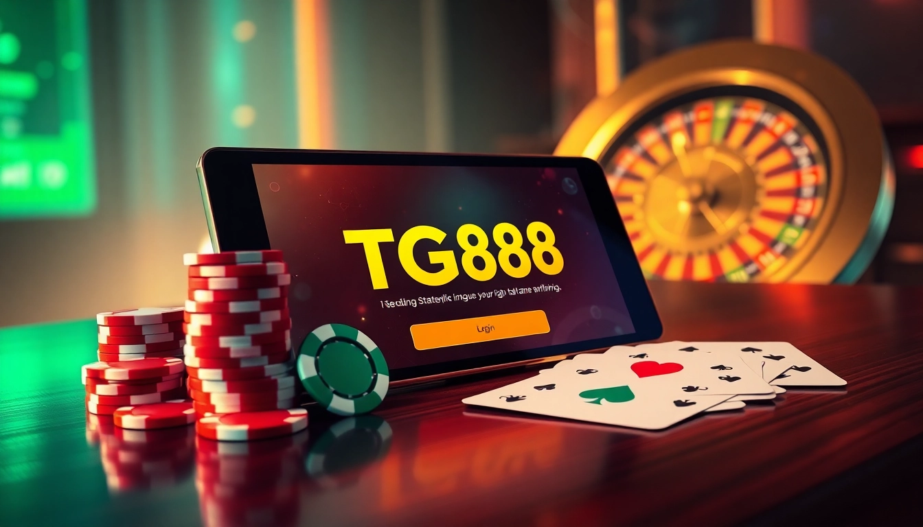 Access the TG88 đăng nhập platform to place strategic bets on poker and roulette tables