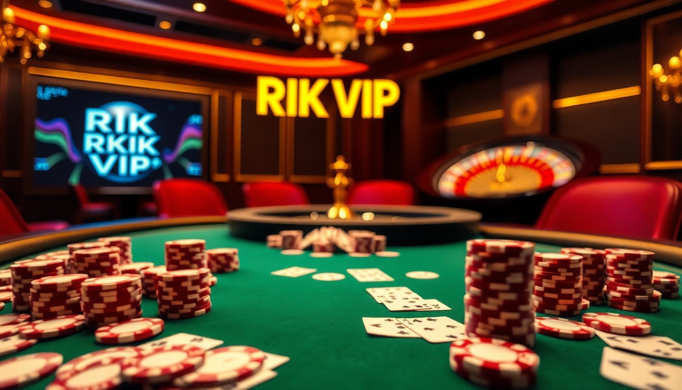 Engage in thrilling online gaming at RIK VIP, a premier gambling hub with stylish tables and exciting gameplay.