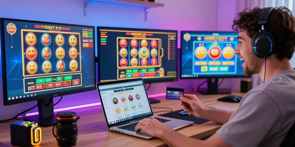 Immersive online gaming experience at credit card casinos showcasing vibrant games and payment options on screens, highlighting https://being-there.org.uk.