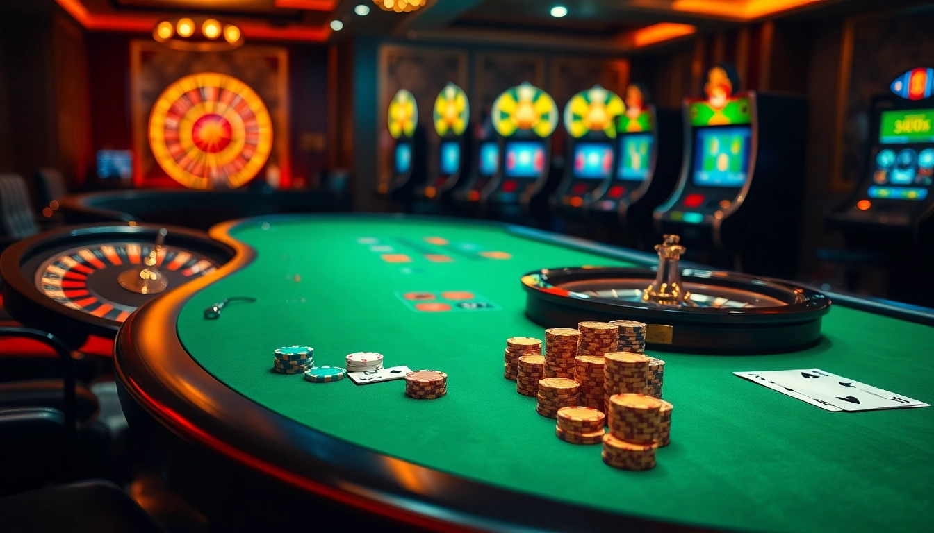 Experience thrilling gameplay with rút tiền xóc đĩa không giới hạn showcased through vibrant casino visuals and engaging gambling elements.