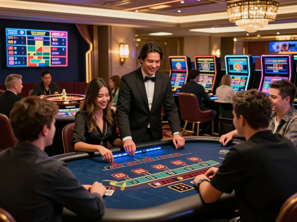 Players enjoying immersive gaming experience at 789bet casino.