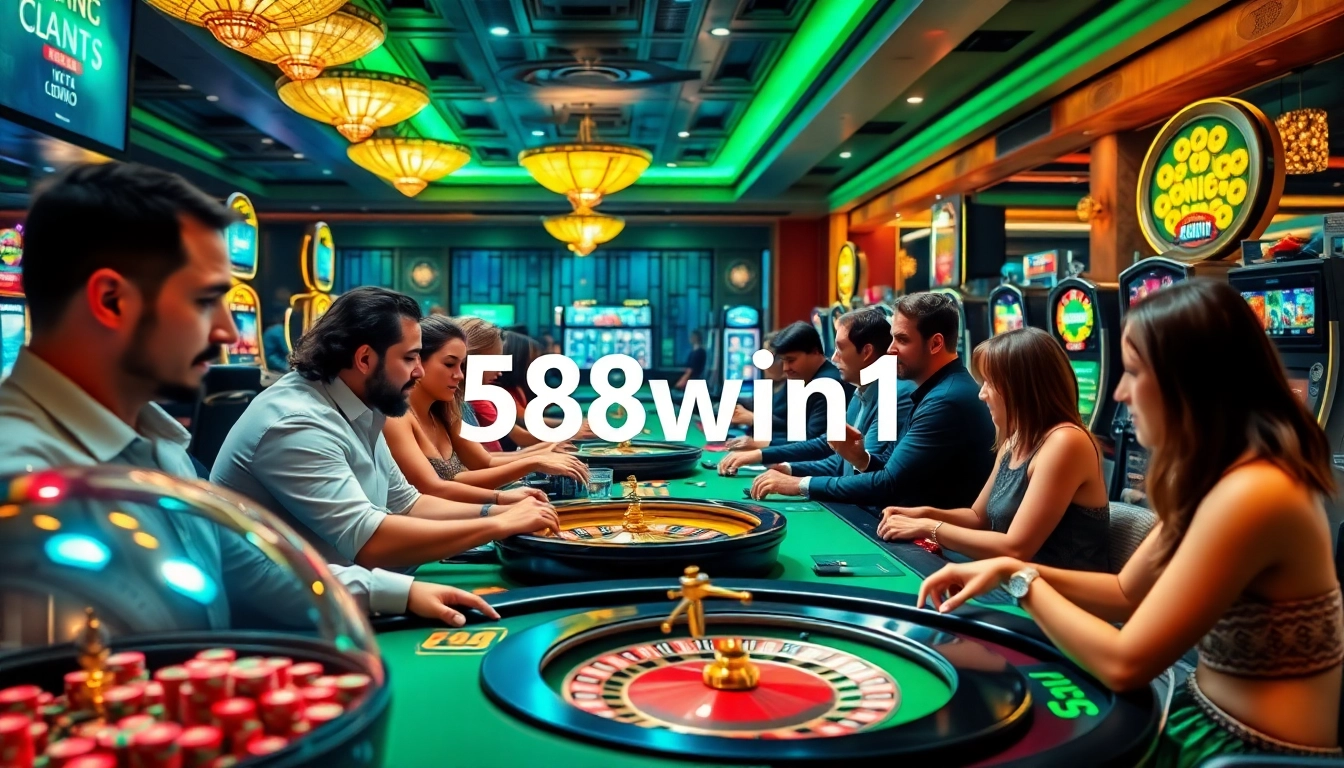 Players celebrate their wins at 58win1 with vibrant casino games and strategic plays.