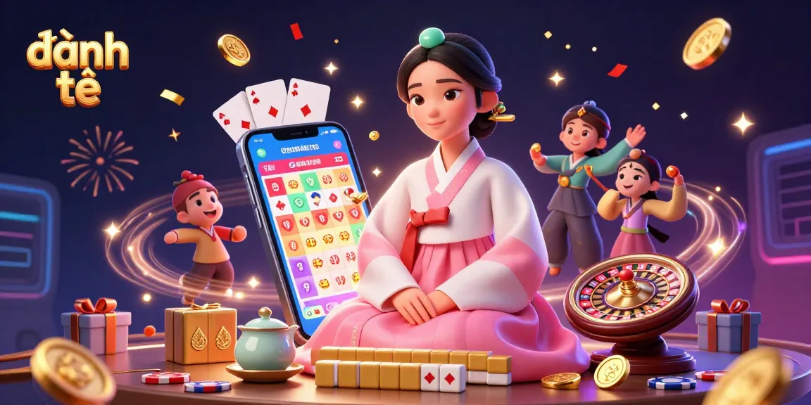 Engage in đánh đề with a vibrant 3D illustration showcasing a serene Asian woman with gambling elements.
