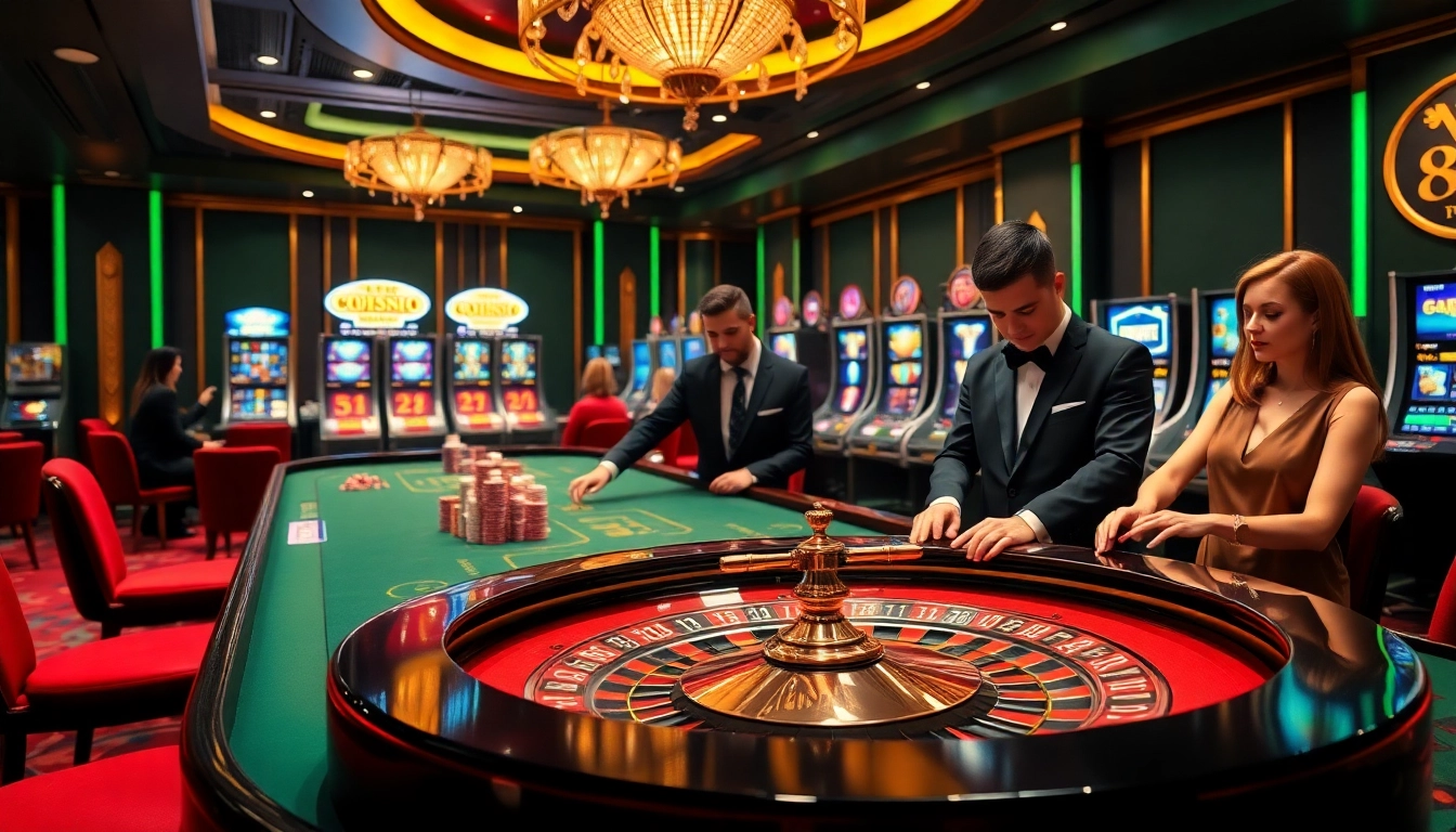 Engaging players at the casino table while using https://xx88.promo/ for exciting gambling experiences.