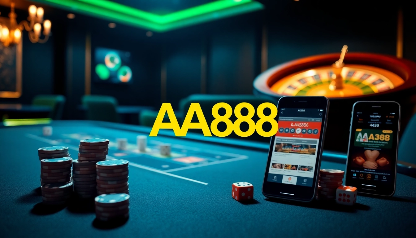 Experience the luxurious AA88 Đăng nhập with engaging casino visuals and dynamic betting elements.
