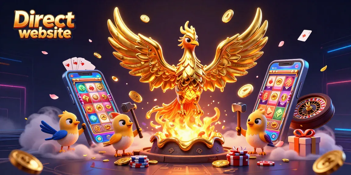 Spin the reels on the Direct website and win with exciting slot games featuring a golden phoenix.