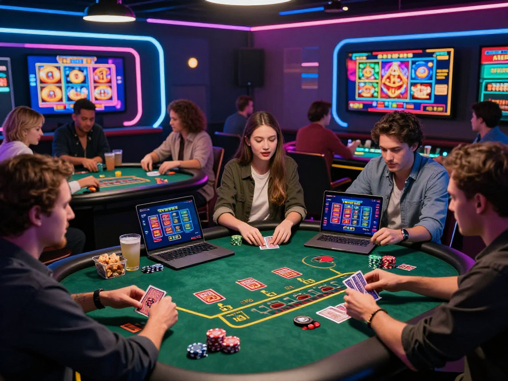 Players enjoying exciting games on non UK casinos at https://ghsc.co.uk with vibrant graphics and interactive experiences.