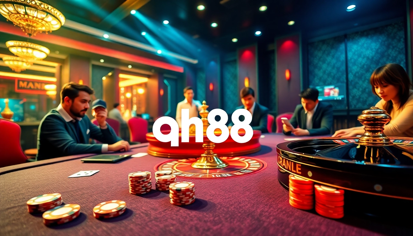Engage in high-stakes gaming at qh88 casino with a vibrant poker scene.