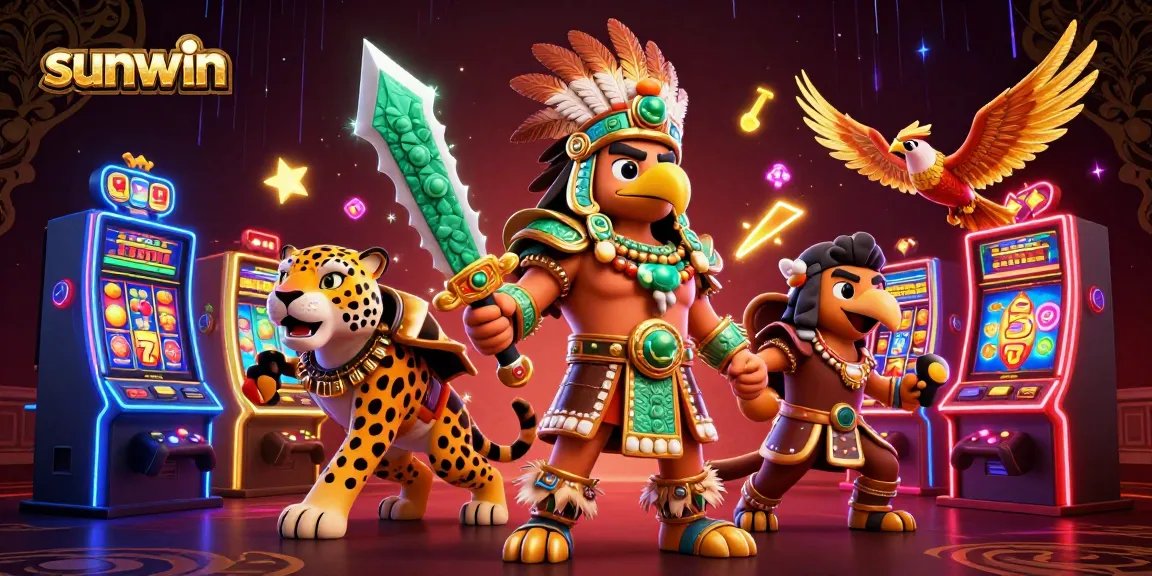 Engage with exciting sunwin slot games featuring vibrant characters and casino elements.