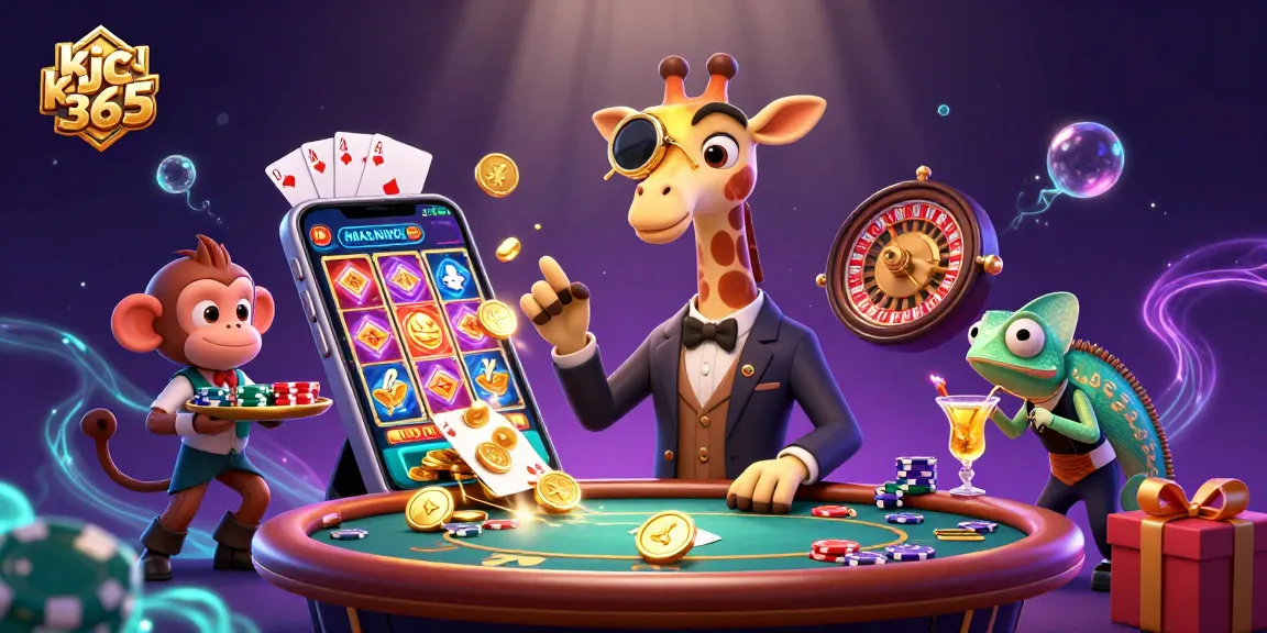Experience the excitement of kjc365 with dynamic 3D casino characters in action.