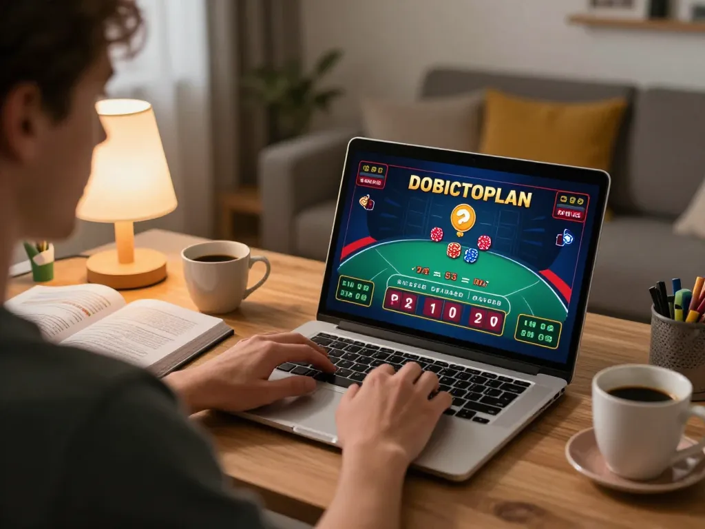 Player engaged in live dealer blackjack at home using FLY88 to enhance gaming experience.
