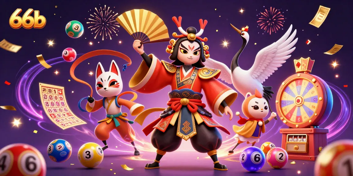 Experience thrilling gameplay with 66b as colorful lottery balls bounce and win prizes.