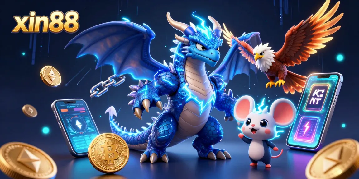 Spin and win with xin88 in this dynamic illustration of a thrilling online gambling scene.