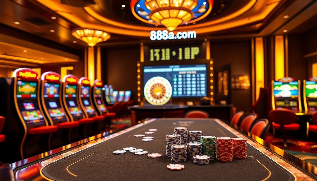 Experience thrilling gambling action at 88aa.com with vibrant casino tables and exciting games.
