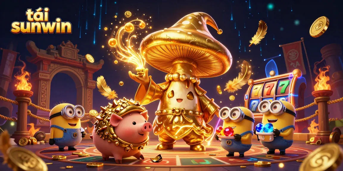 Experience the excitement of tải sunwin with a golden mushroom wizard and treasure-filled adventure.