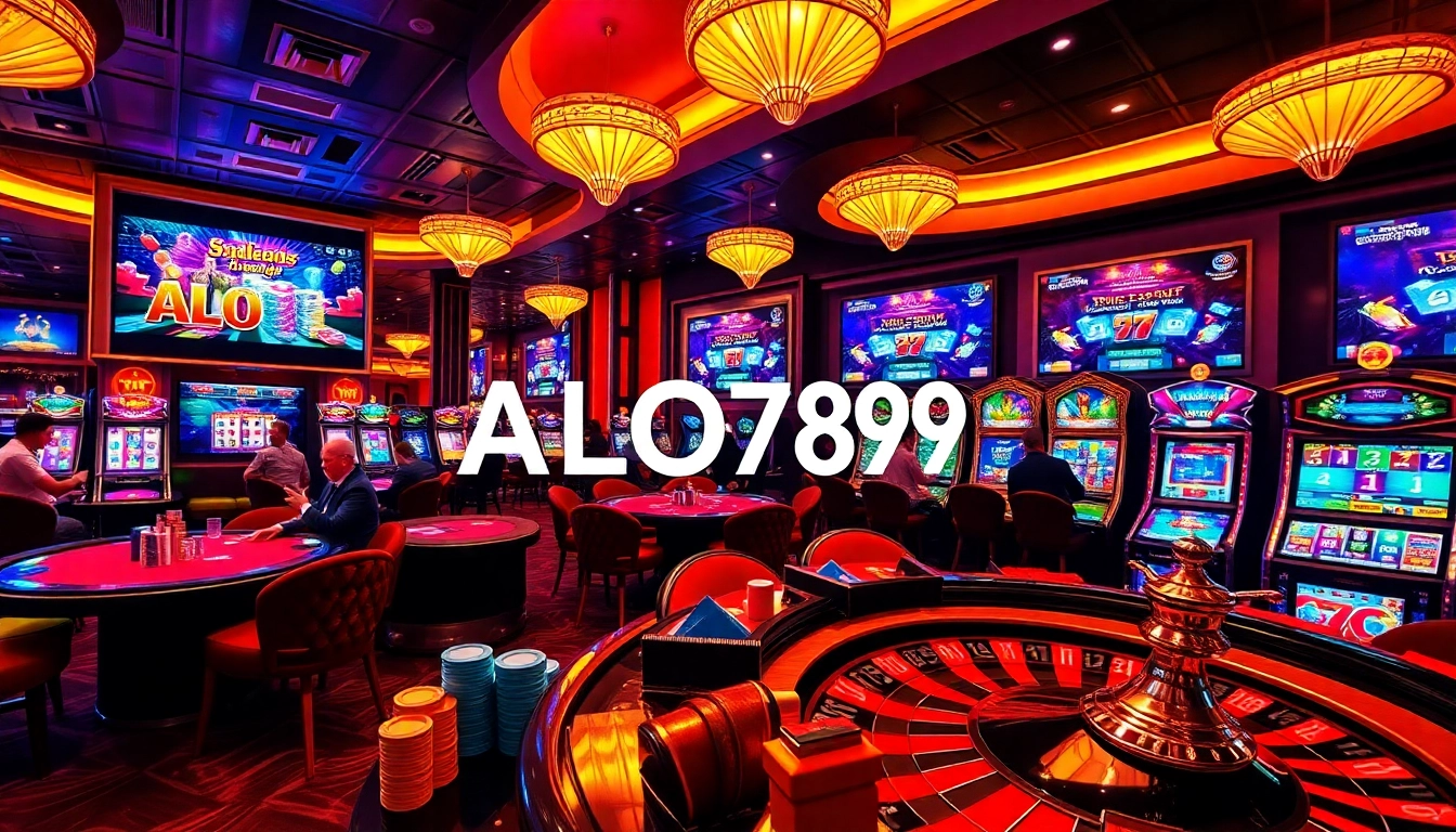 Players enjoying a thrilling casino experience with ALO789 gaming elements showcased.
