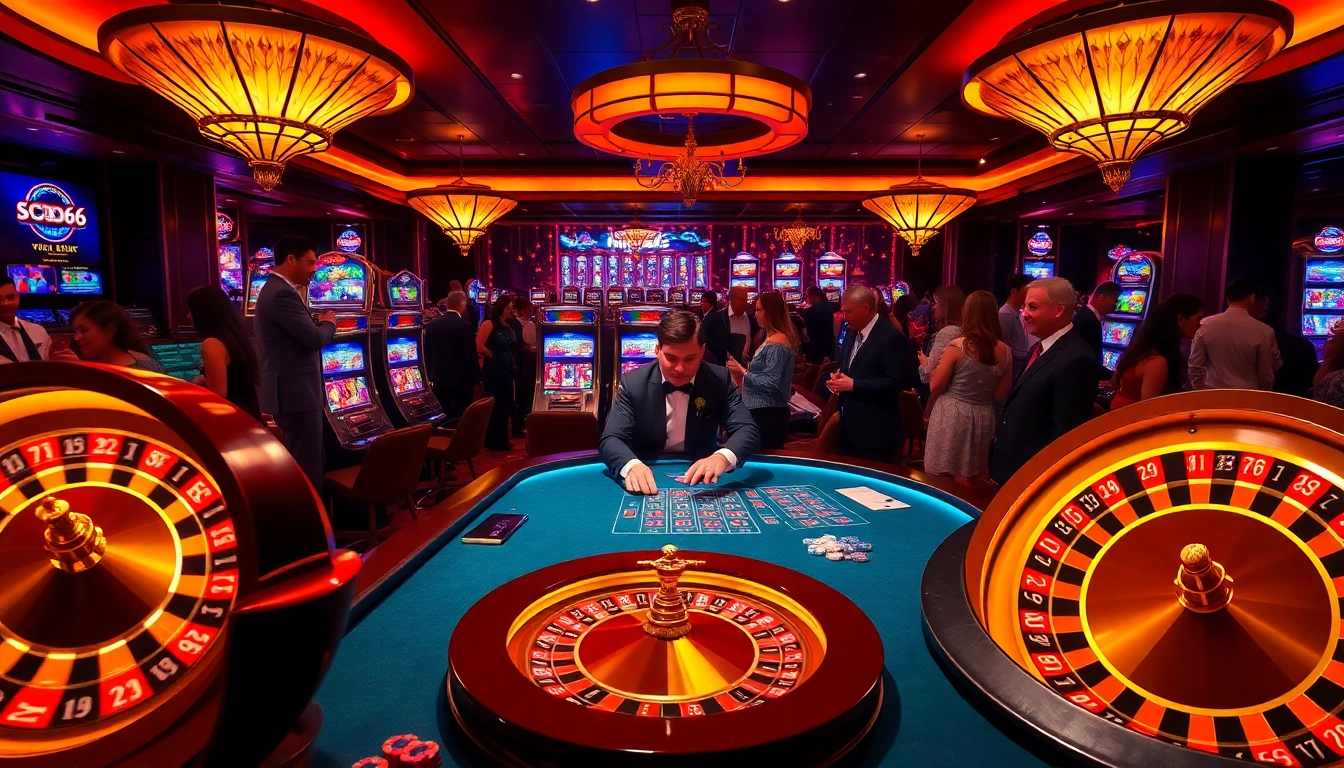 SODO66 players strategically placing bets at a lively casino table full of excitement.