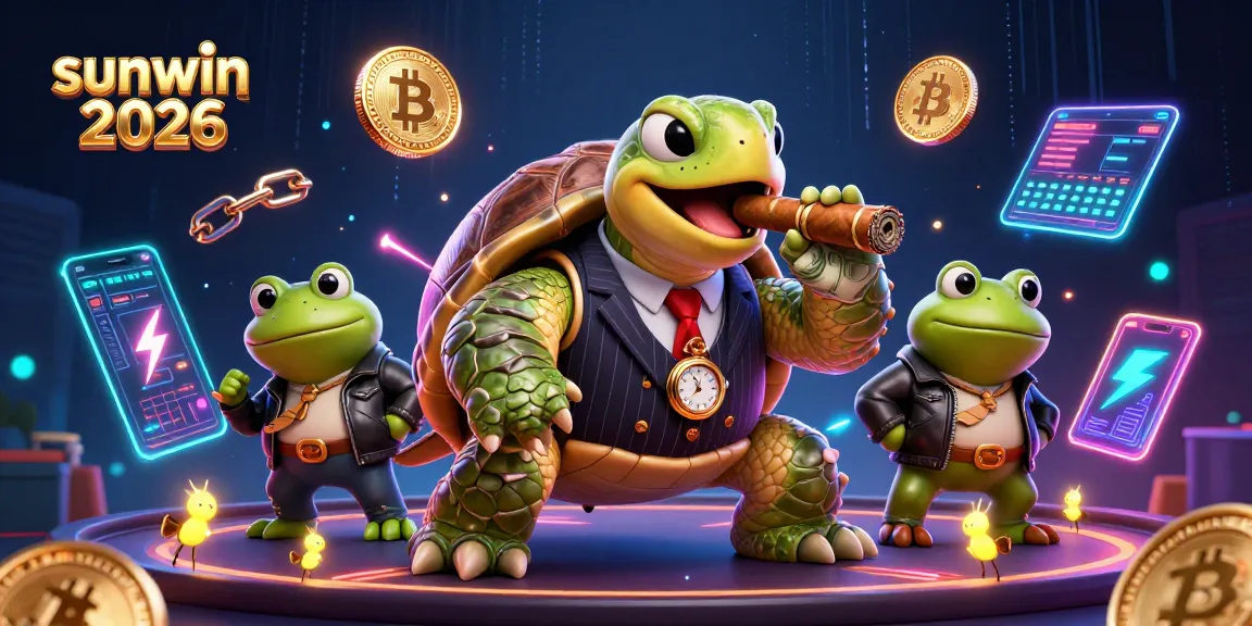Engage with the vibrant world of sunwin 2026 featuring a lively casino scene with crypto elements.