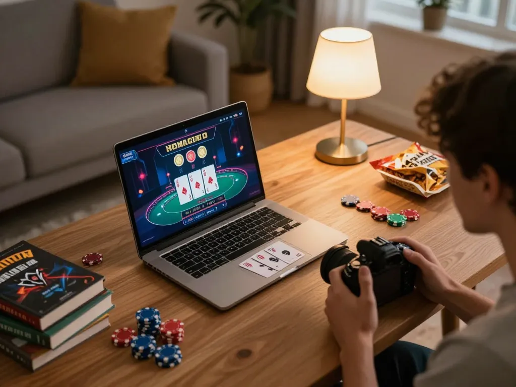 Player engaging in live dealer blackjack online with C168, showcasing gaming excitement and strategy.