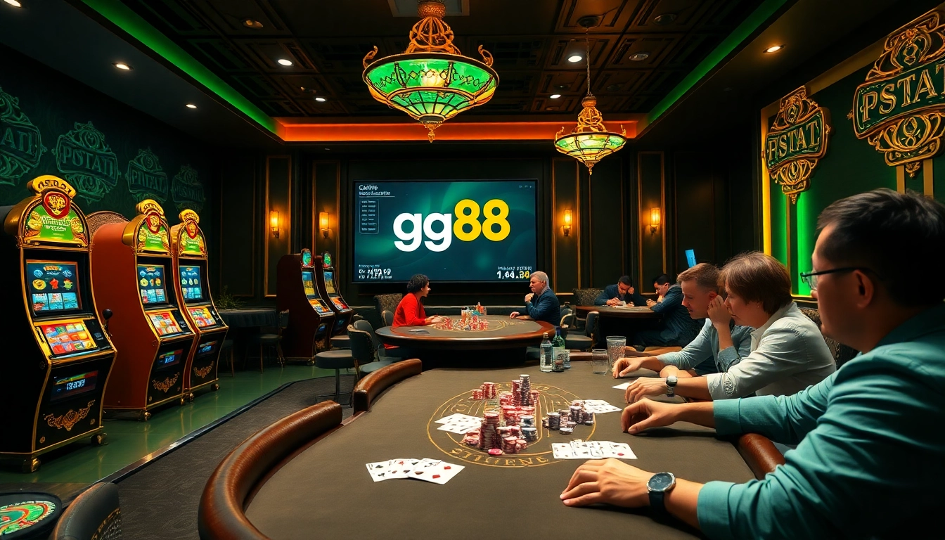 Experience thrilling gameplay at gg88 ltd with poker, slots, and vibrant casino tables.