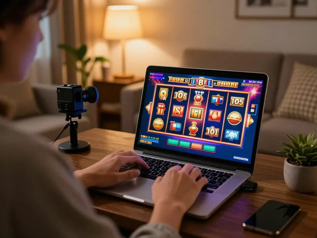 Engaging online gaming at home with 33win slots interface, showcasing vibrant gameplay and excitement