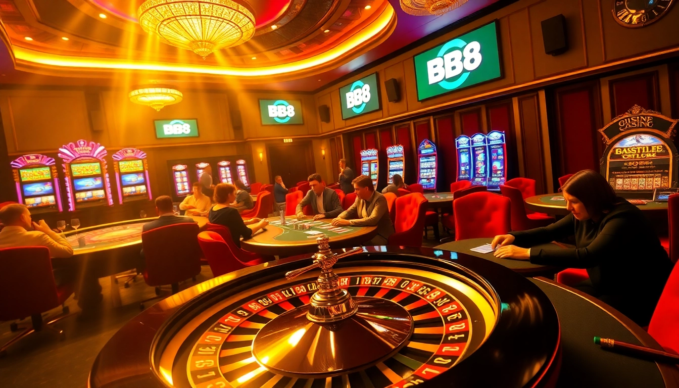 Experience gaming excitement at bk8 with vibrant casino tables and immersive action.