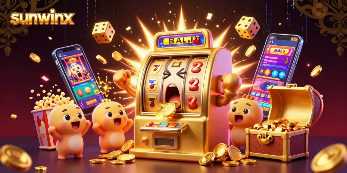 sunwinx slot machine hitting its jackpot with coins pouring as a lively casino scene unfolds