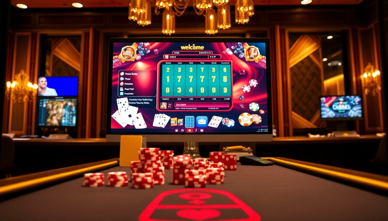 Experience thrilling gameplay on https://hitclub7.org/ as players strategize with poker chips at a vibrant online casino.