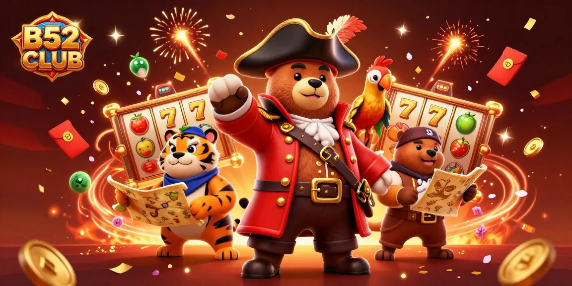 Experience thrilling wins at B52CLUB with exciting slot reels and captivating casino elements.
