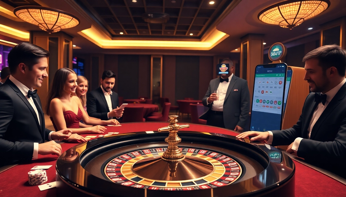 Players engaging in thrilling games at 68VIP's luxurious online casino experience.