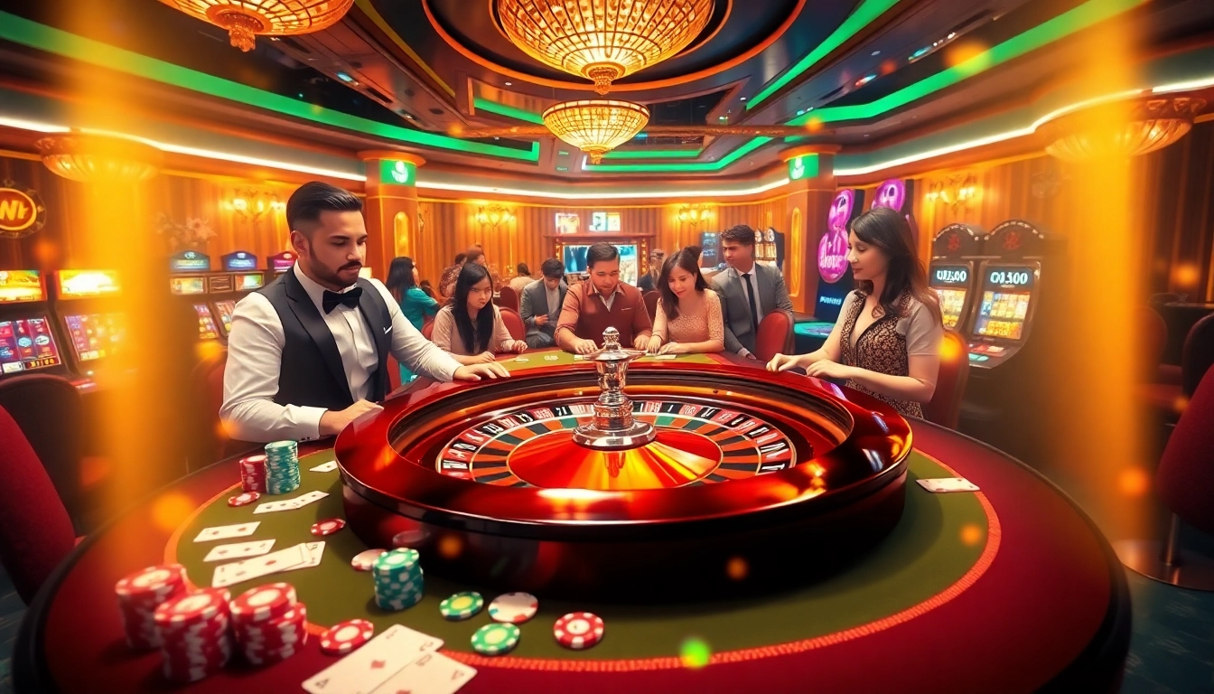 Experience thrilling gameplay and excitement at LC88 COM with luxurious casino ambiance and vibrant poker action.
