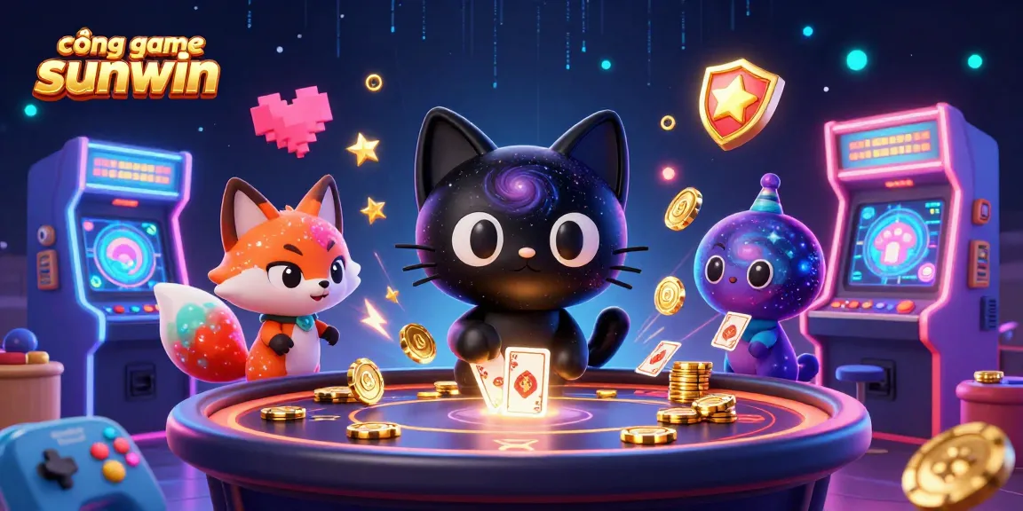 Experience the excitement of cổng game sunwin with vibrant 3D characters in a cosmic casino.