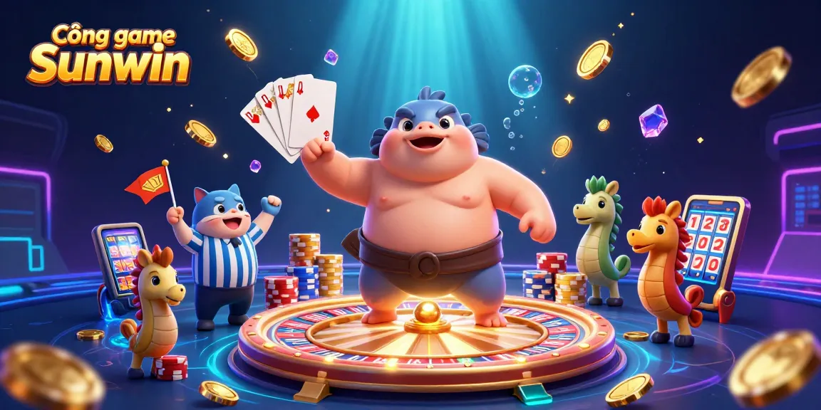 Experience excitement at Cổng game Sunwin with dynamic scenes of 3D games and vibrant visuals.