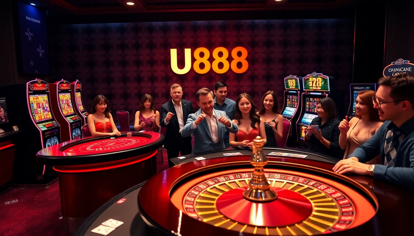 Gamble at U888 with thrilling online casino tables and vibrant slot machines.